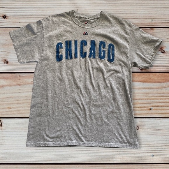 Majestic Other - Majestic Chicago Cubs Grey #17 Bryant Graphic Unisex T-shirt Sz L